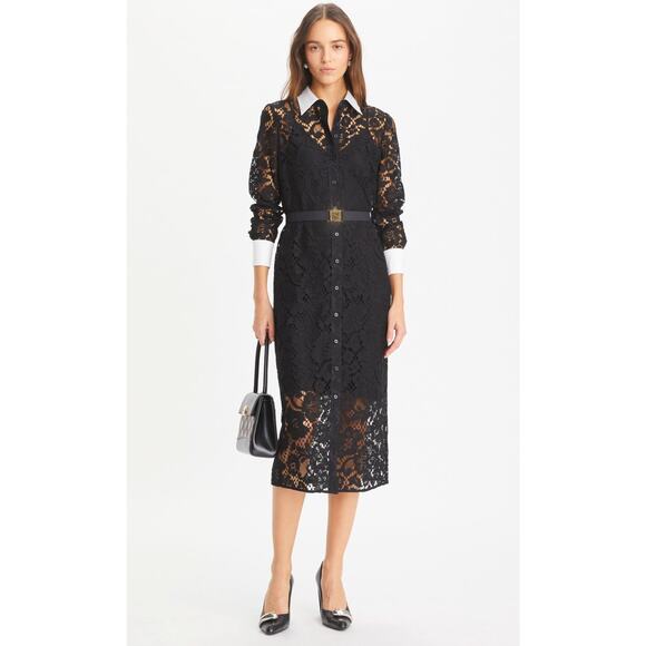 Tory Burch Lace Shirt Dress size 12 - Picture 1 of 8